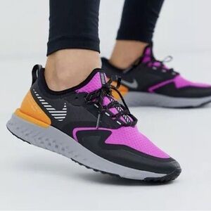 Nike Women's Black and Pink Running Shoes size 6